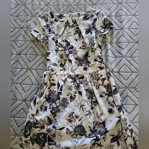 2/20 Suzy Shier Black and White Butterfly Dress